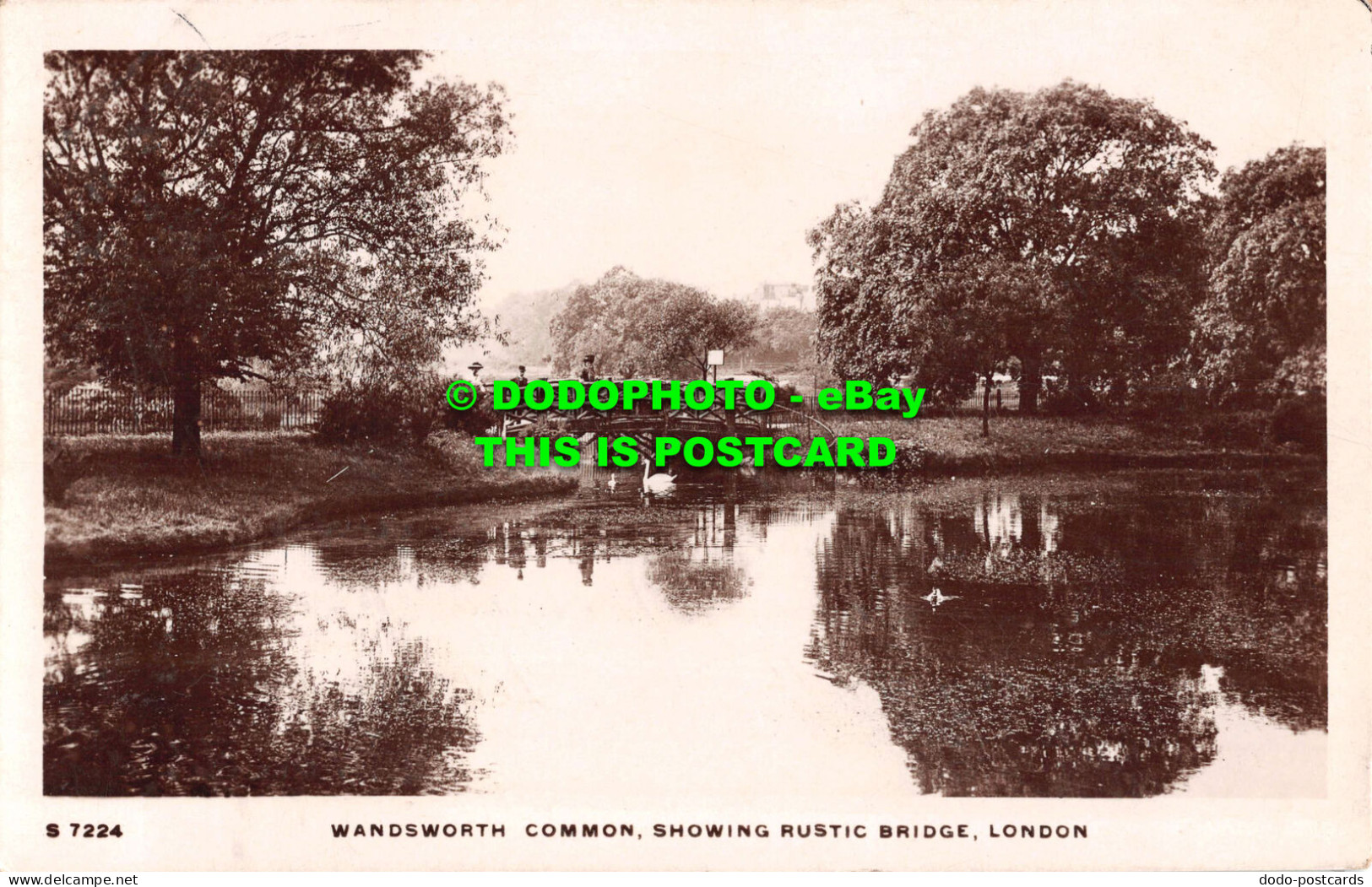 R539955 S 7224. Wandsworth Common. Showing Rustic Bridge. London. Kingsway Real - Other & Unclassified