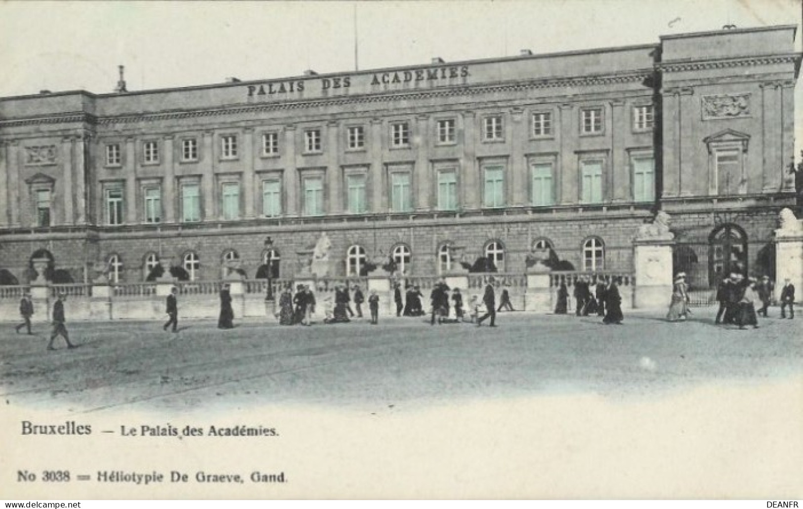 BRUXELLES : - Le Palais Des Académies. Animée Et Colorisée. - Monumenti, Edifici