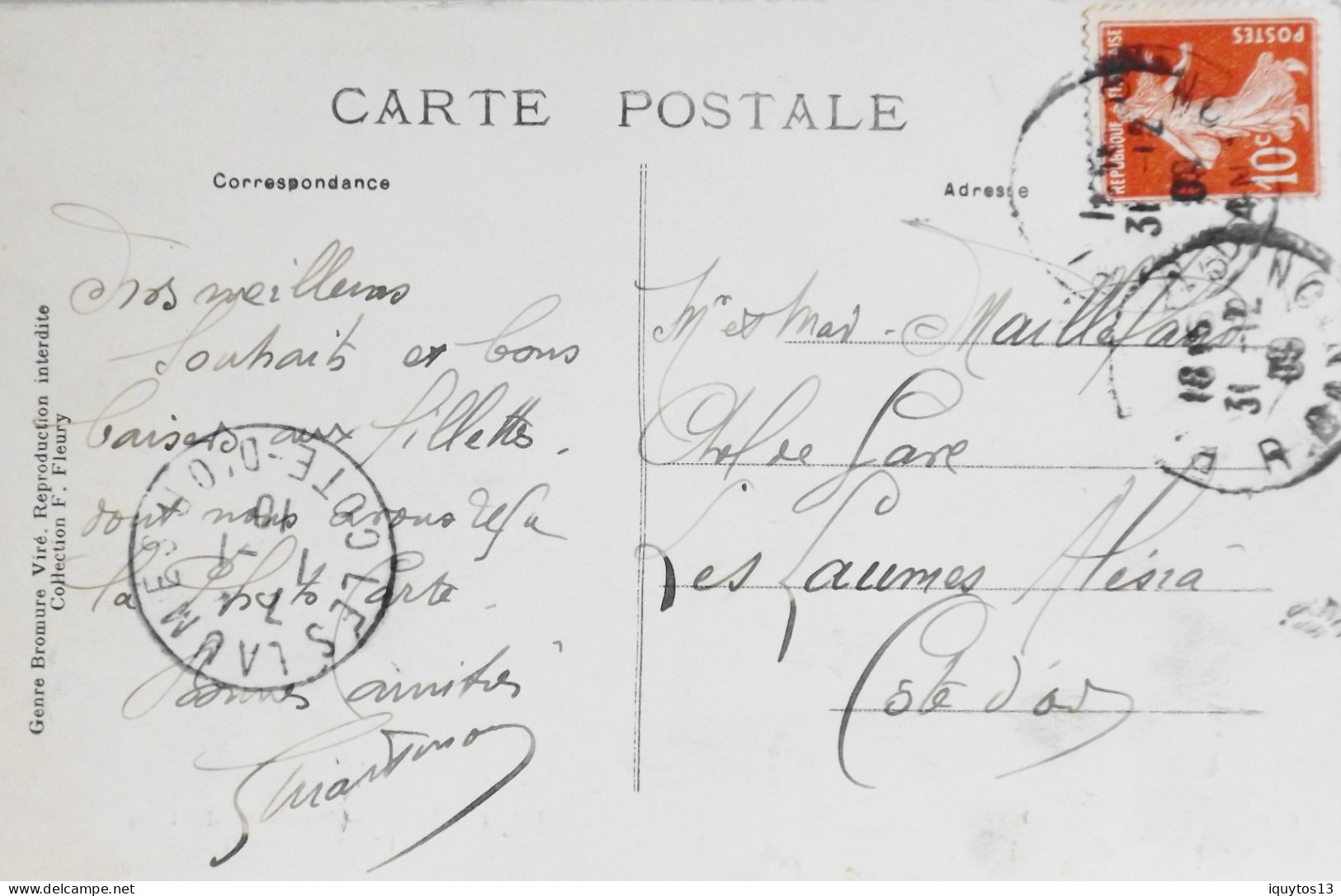 CPA. [75] > TOUT PARIS > N° 1852 - Boulevard St-Germain - (Ve & VIe Arrt.) - 1910 - Coll. F. Fleury - TBE - Arrondissement: 05