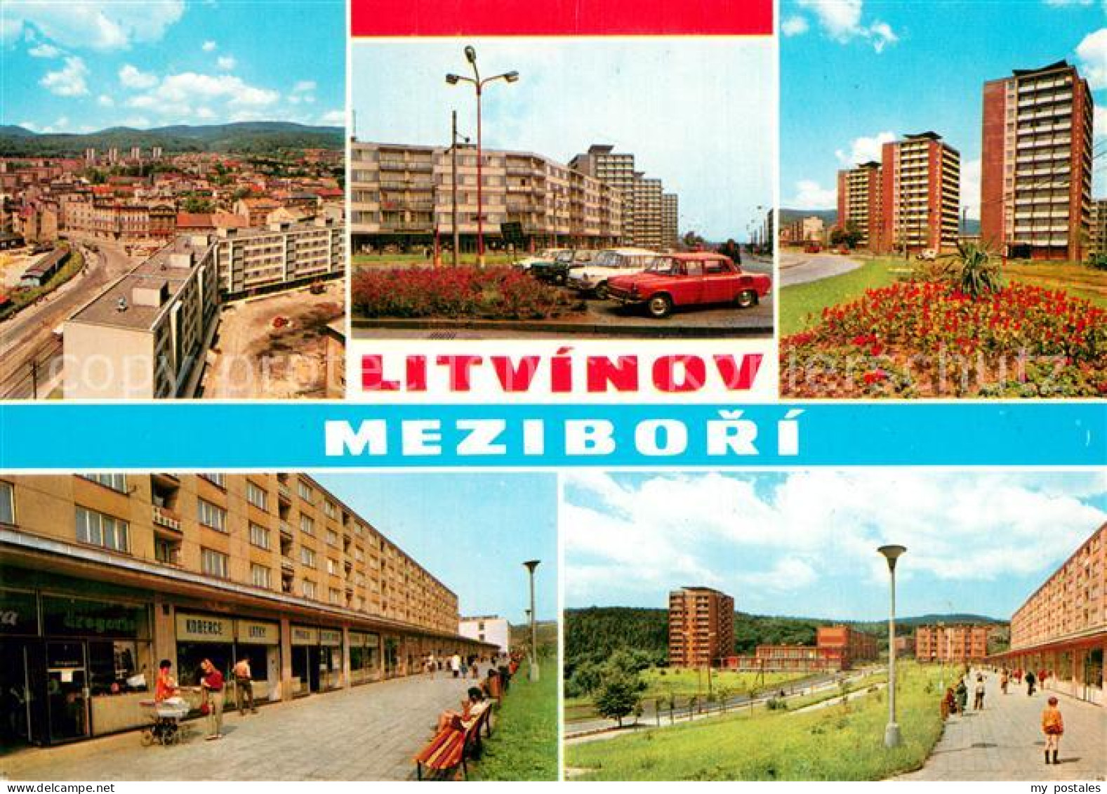 73752668 Litvinov Oberleutensdorf CZ Celkovy Pohled Namesti Svobody Ulice Sovets - Tsjechië