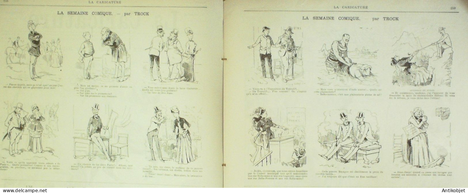 La Caricature 1885 N°294 Pyrénées Job Trock Passe-temps Champêtres Robida Faria - Riviste - Ante 1900