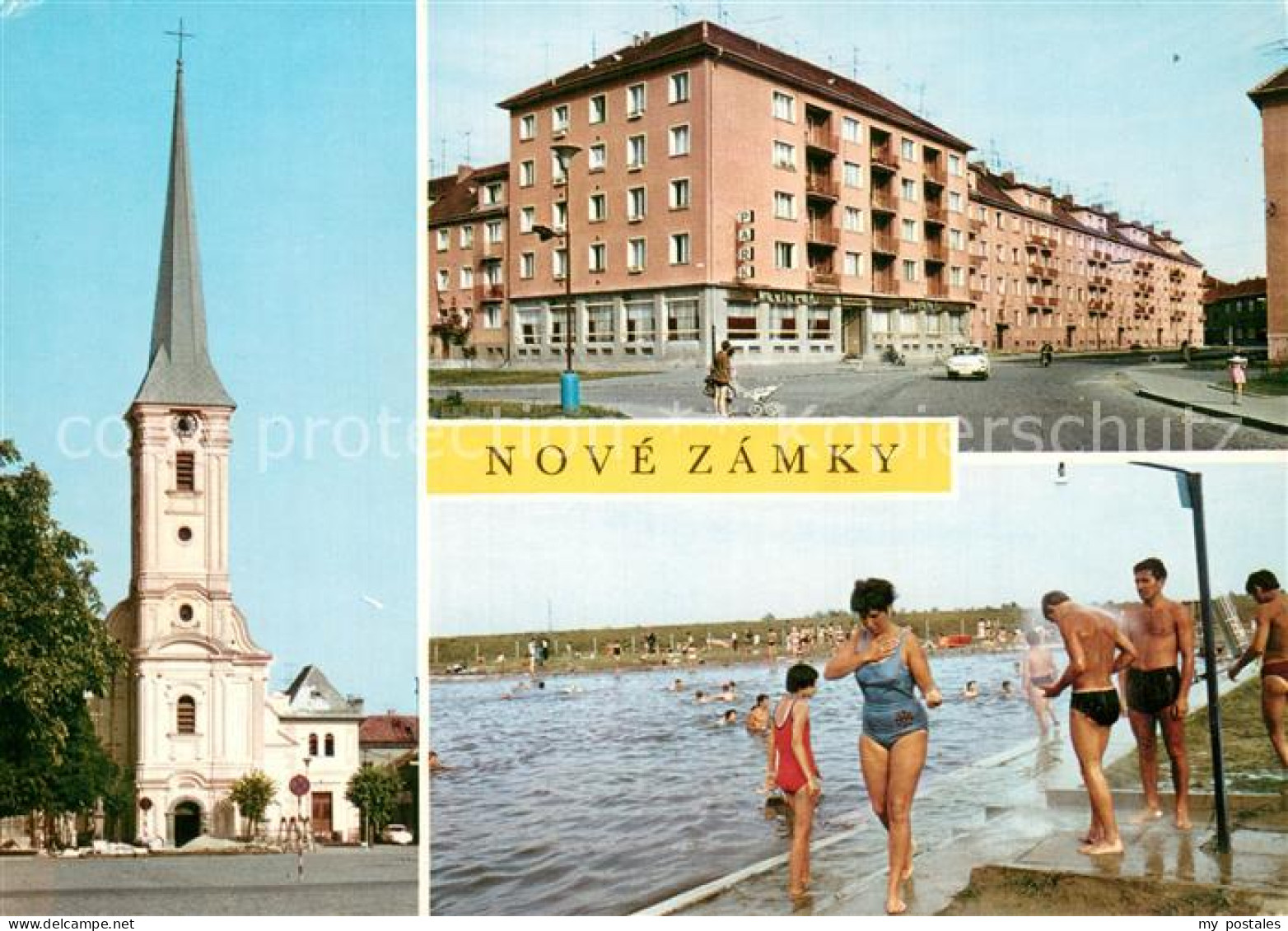 73752662 Nove Zamky Namestie Kaviaren A Restauracia Park Kupalisko Strand Nove Z - Slovakia