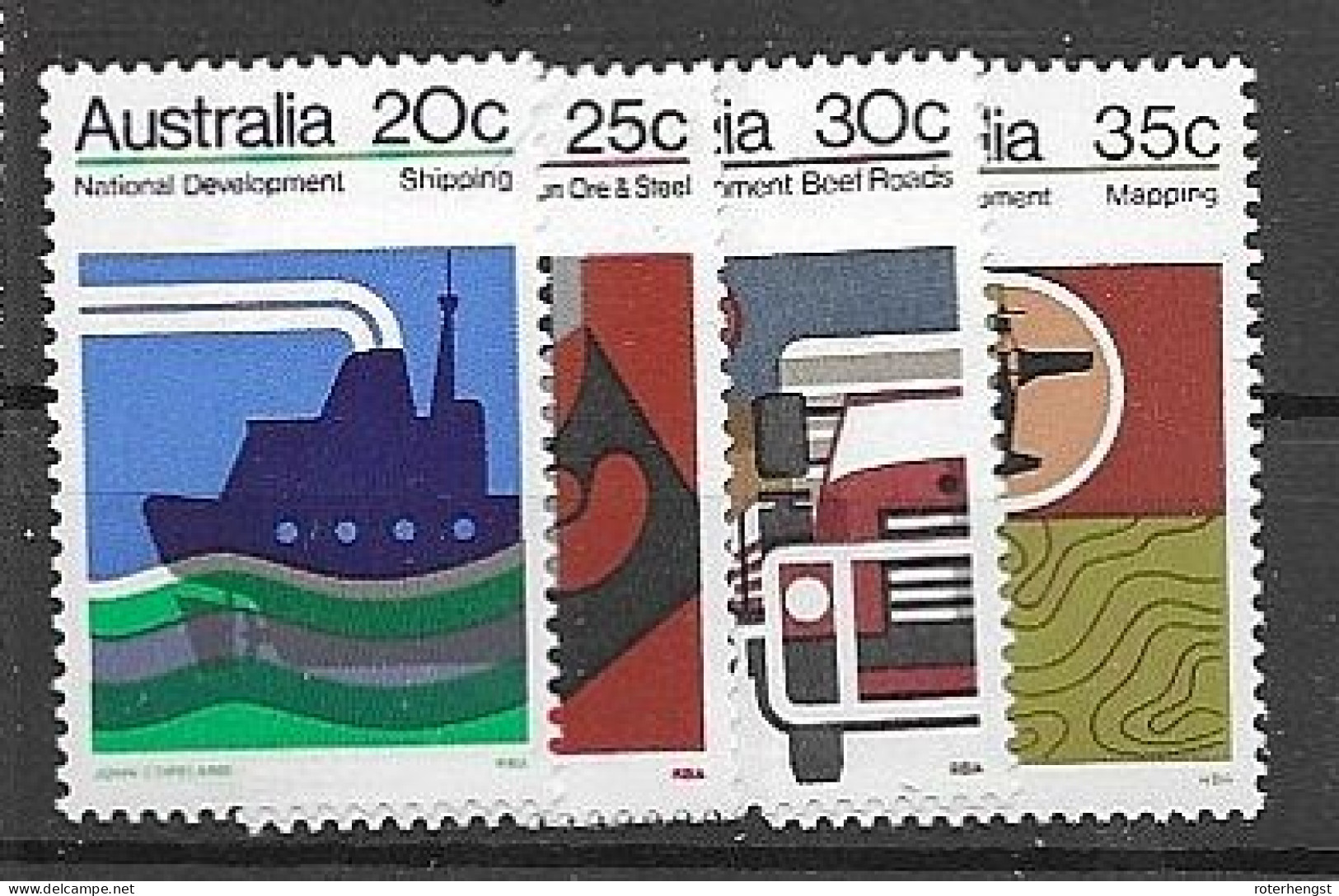 Australia Set Mnh ** 1973 6 Euros - Mint Stamps