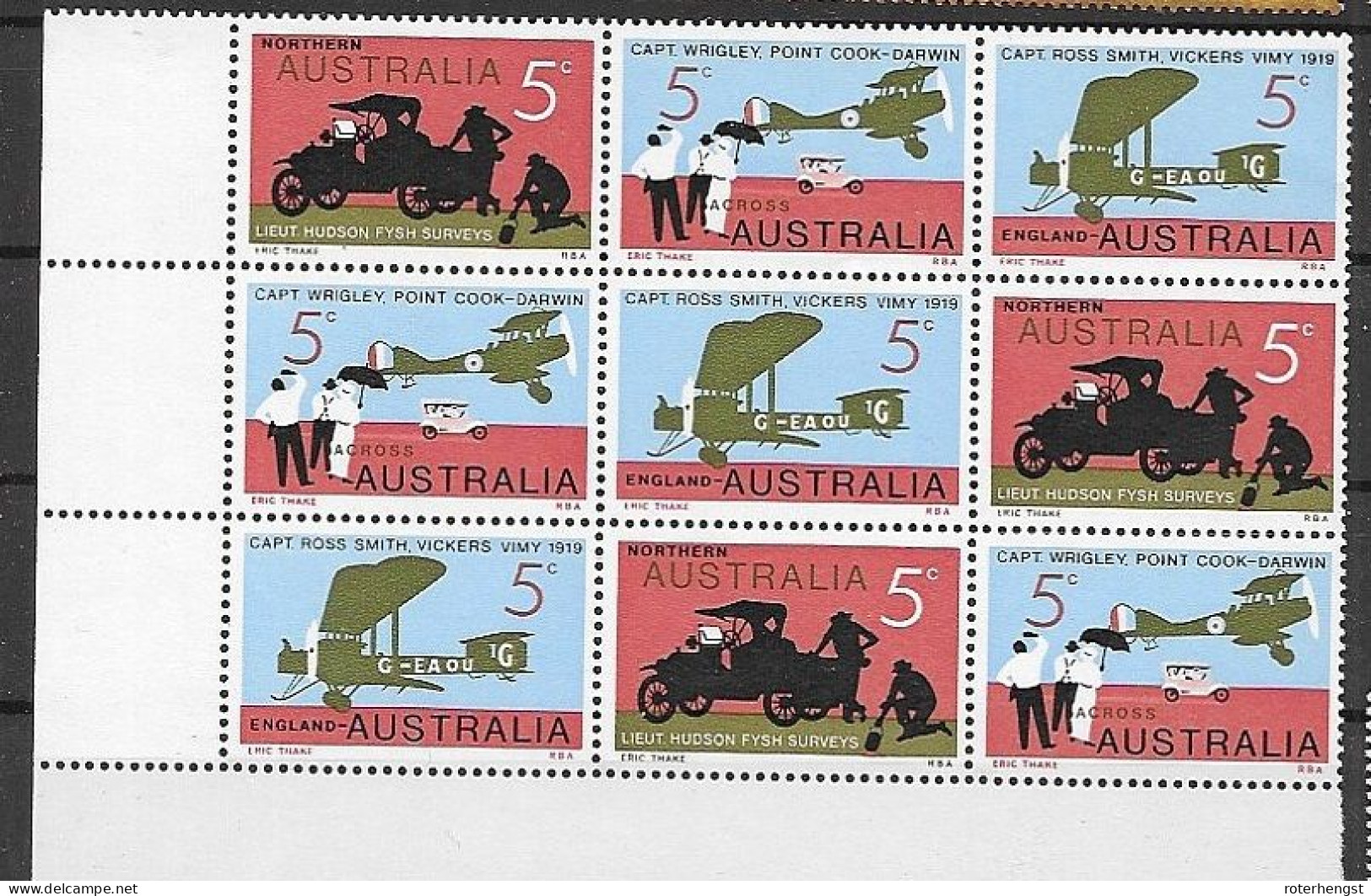 Australia 3 Sets Mnh ** 1969 12 Euros - Nuevos