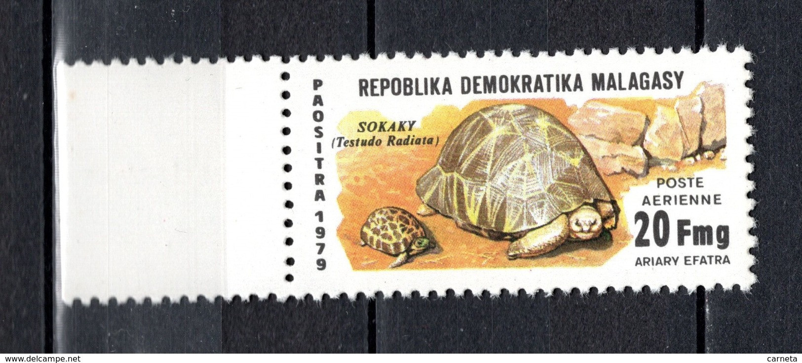 MADAGASCAR PA N° 177  NEUF SANS CHARNIERE  COTE  0.50€ TORTUE  ANIMAUX - Madagascar (1960-...)