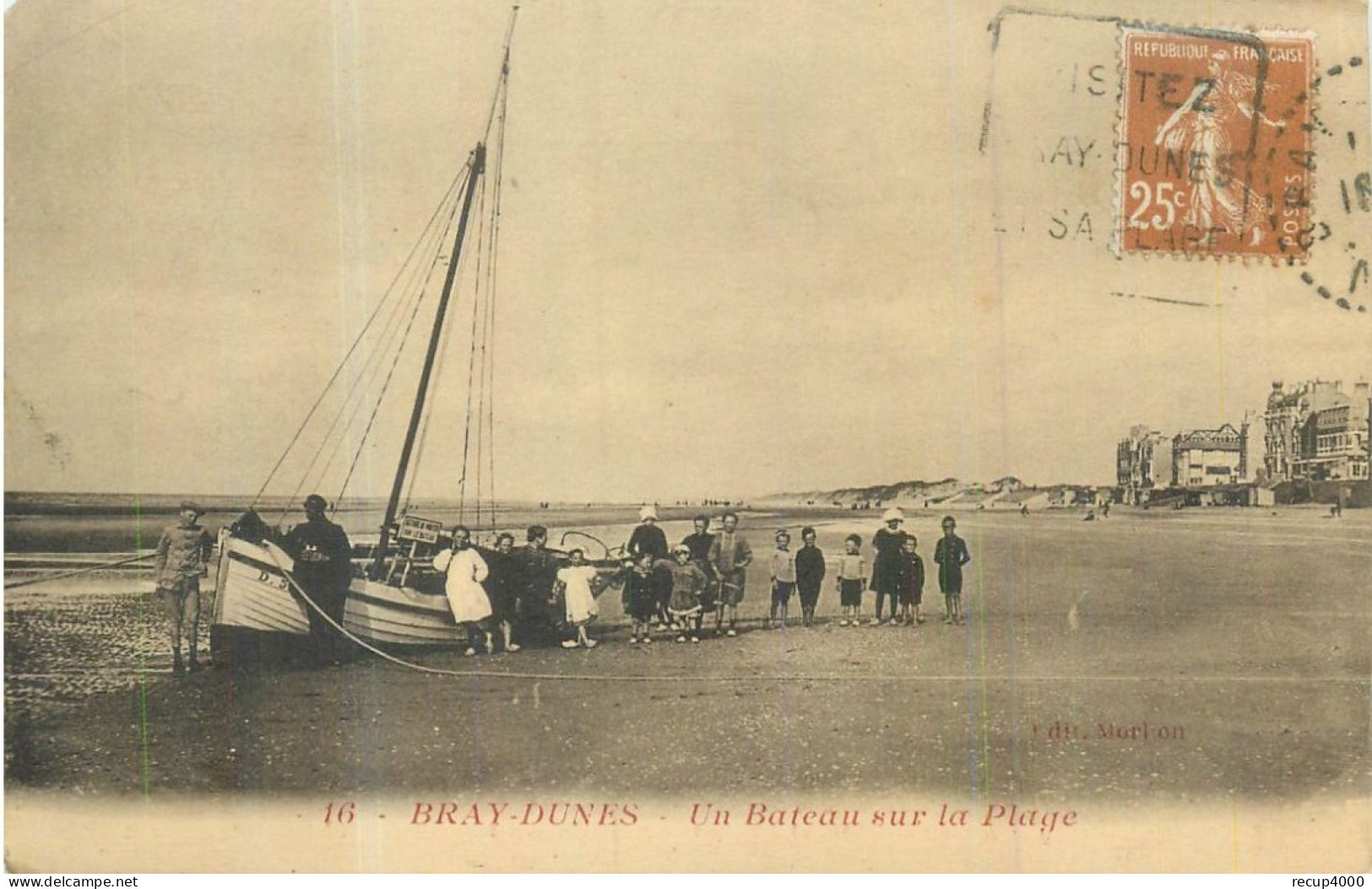 59 BRAY DUNES  Un Bateau Sur La Plage    2 Scans - Bray-Dunes