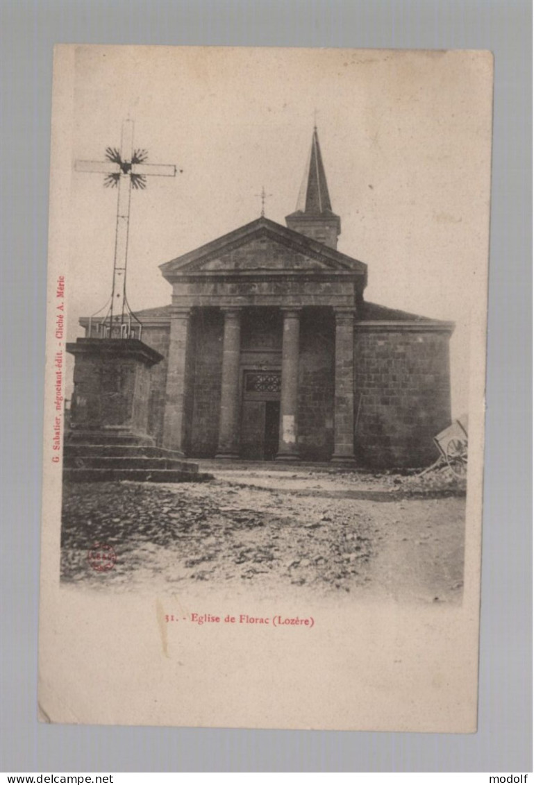 CPA - 48 - Eglise De Florac - Circulée En 1905 - Florac