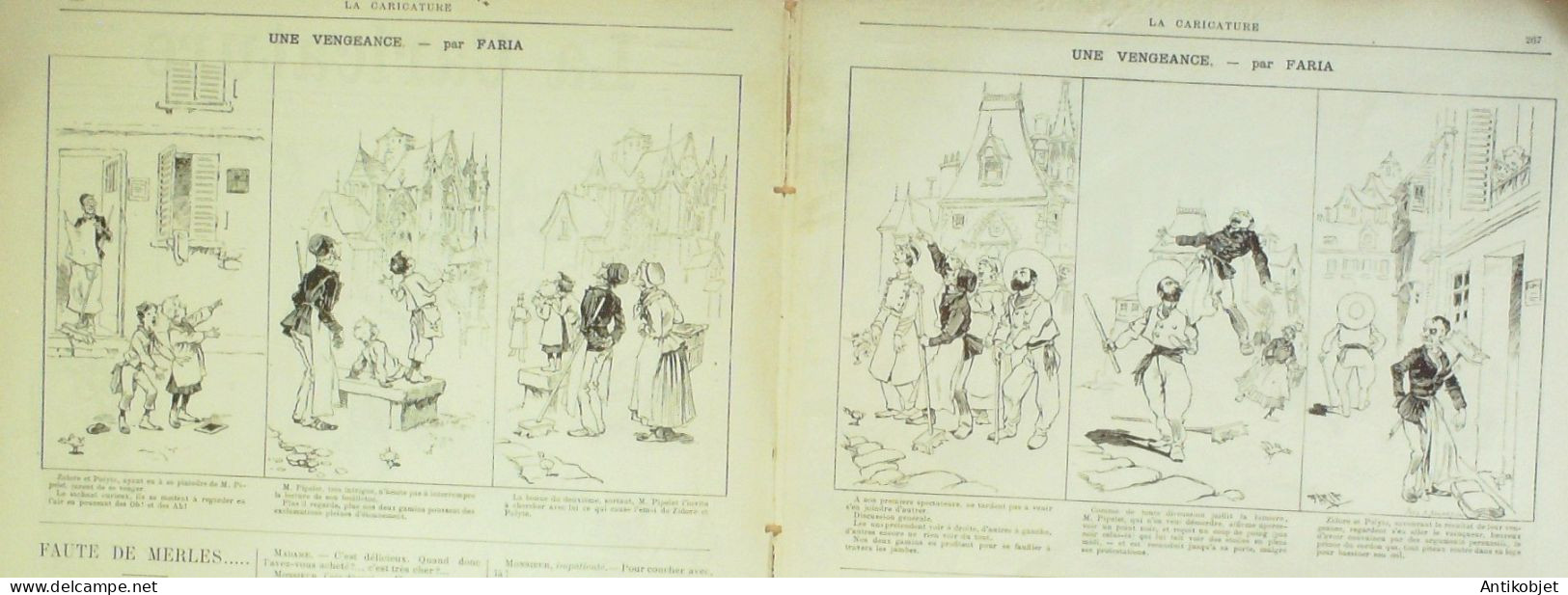 La Caricature 1885 N°295 Château De Coucy Robida Berret Vengeance Faria - Revistas - Antes 1900