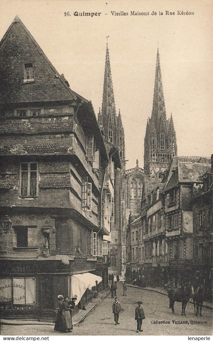 D8130 Quimper Vieilles Maisons De La Rue Kéréon - Quimper