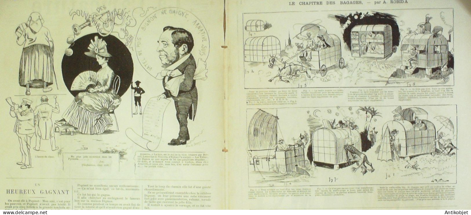 La Caricature 1885 N°296 Armée Hongroise Caran D'Ache Robida Trock - Tijdschriften - Voor 1900