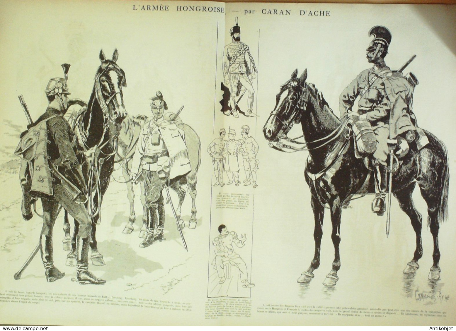 La Caricature 1885 N°296 Armée Hongroise Caran D'Ache Robida Trock - Tijdschriften - Voor 1900