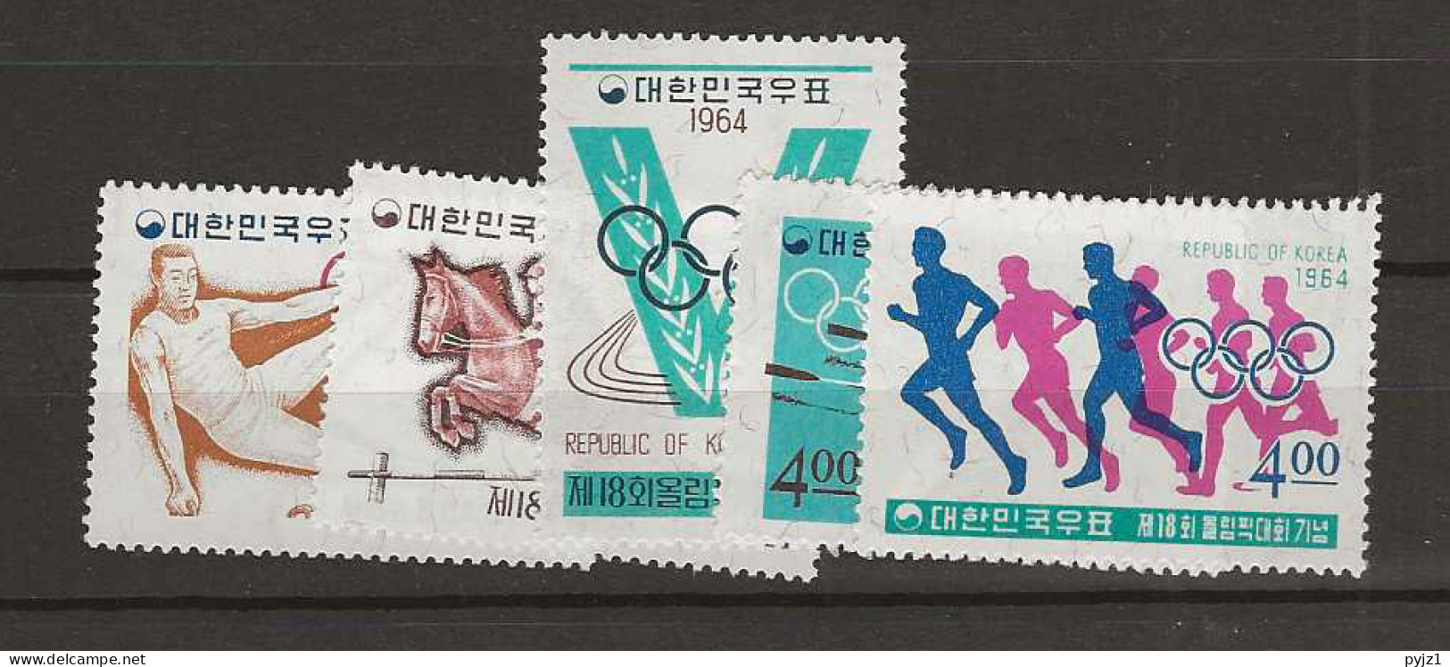 1964 MNH South Korea Mi 457-61 Postfris** - Korea (Zuid)