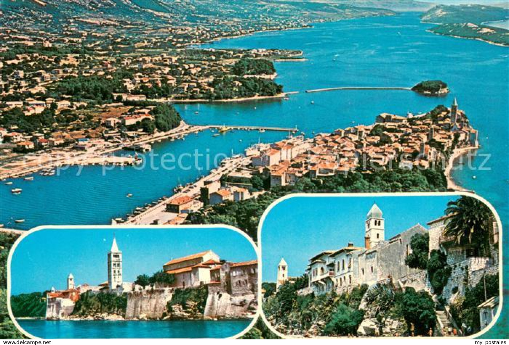 73752503 Rab Croatia Fliegeraufnahme Teilansichten Rab Croatia - Croatie