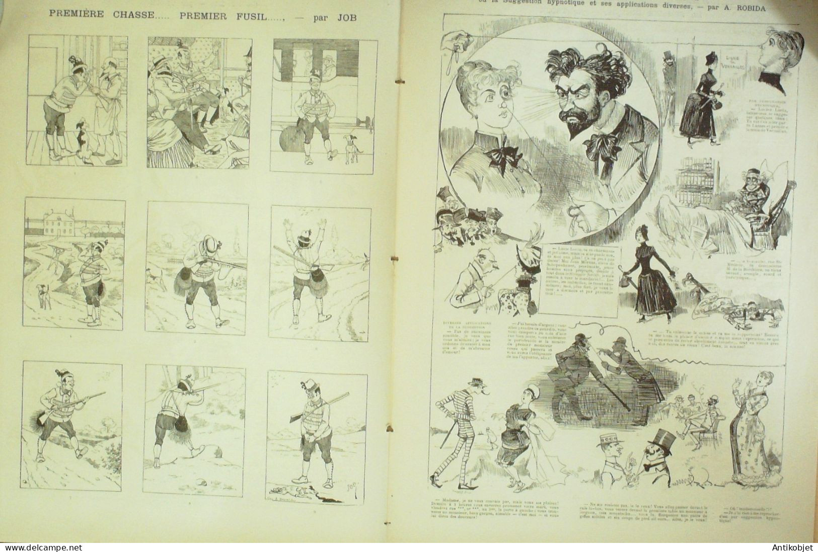 La Caricature 1885 N°297 La Chasse Job Gavarni Mornas De Claretie Robida Trock - Tijdschriften - Voor 1900