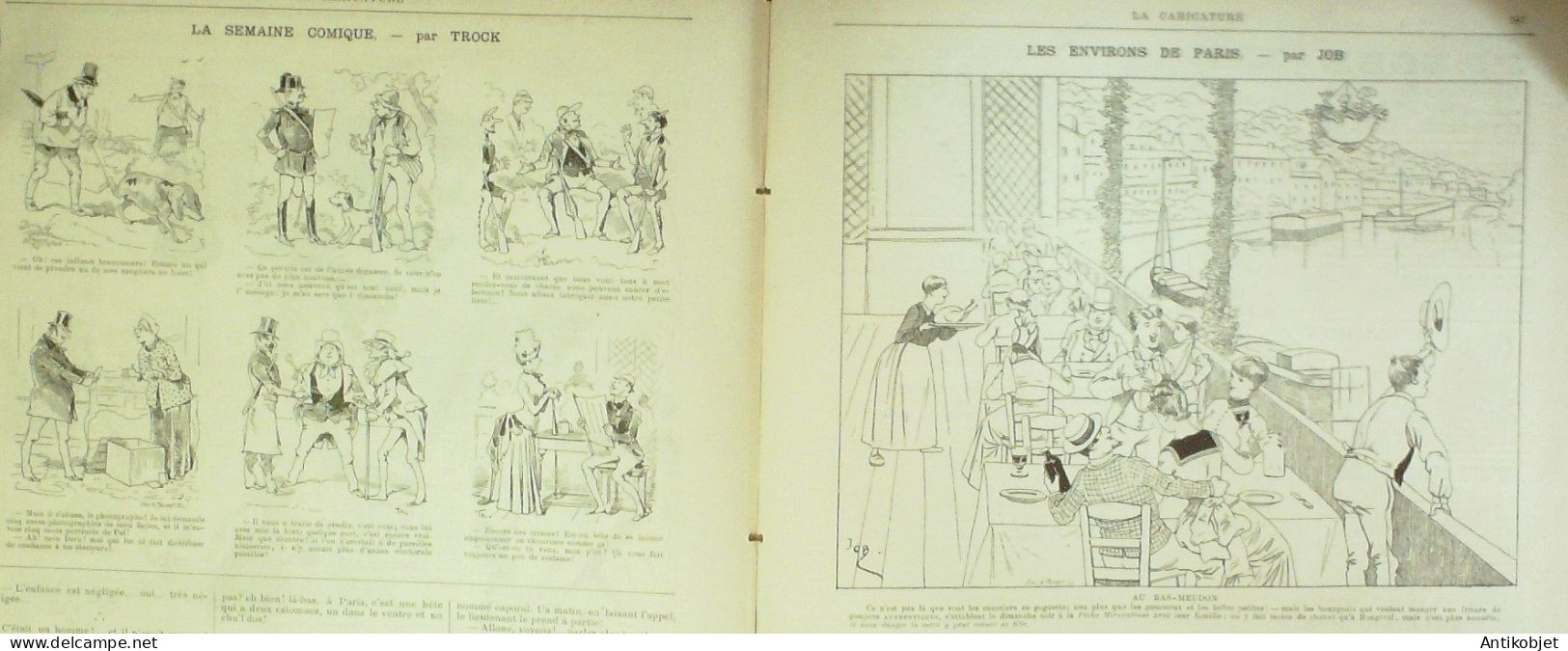 La Caricature 1885 N°297 La Chasse Job Gavarni Mornas De Claretie Robida Trock - Revistas - Antes 1900