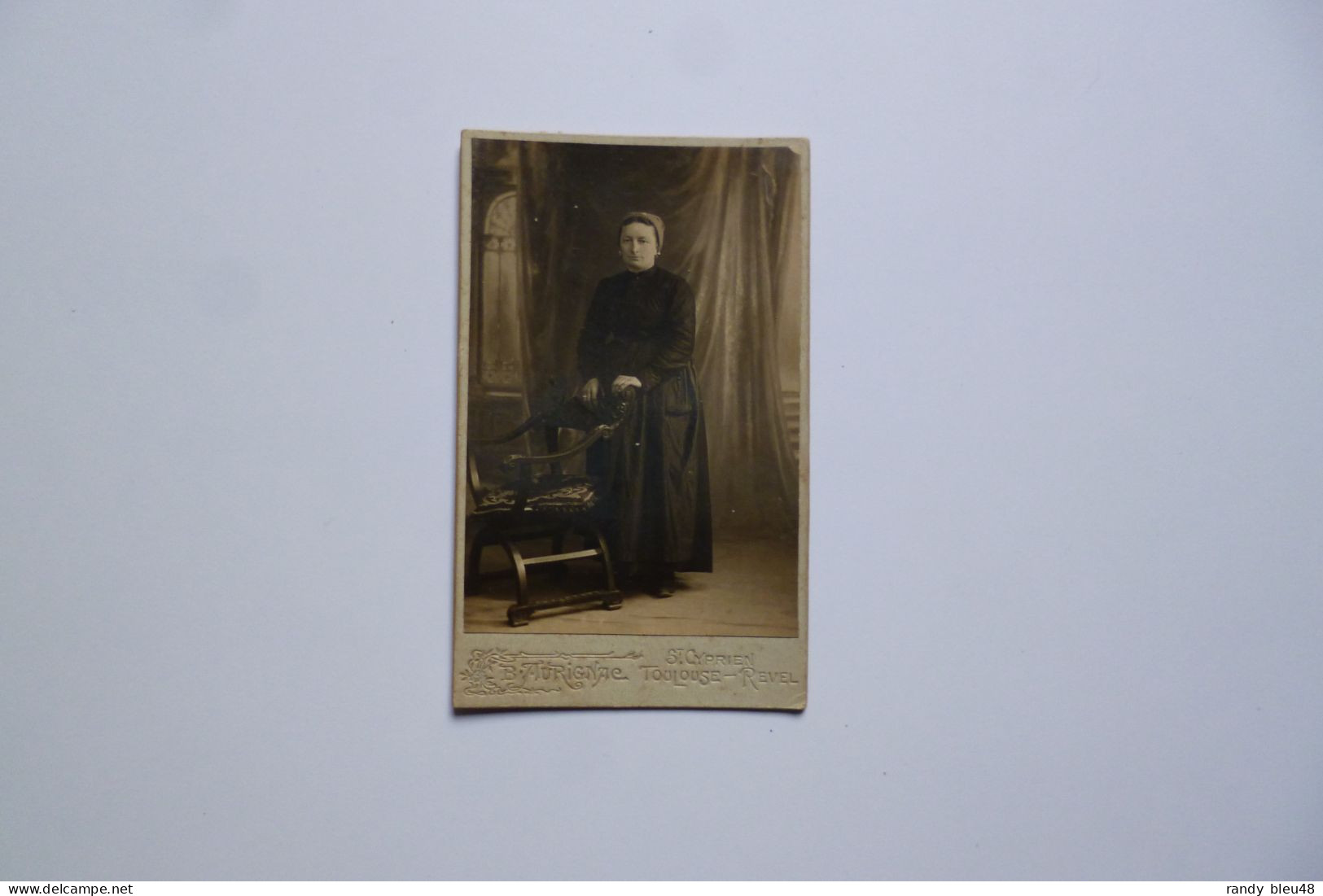 Photographie CDV -  Dame  -  Photographie AURIGNAC  -  Saint Cyprien - TOULOUSE  -  REVEL - Other & Unclassified