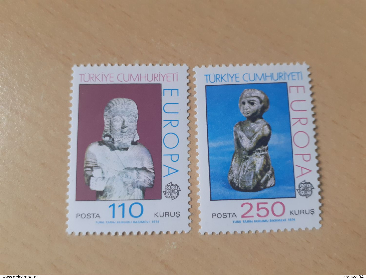 TIMBRES   TURQUIE   ANNEE   1974    N  2089 / 2090   COTE  7,50  EUROS   NEUFS   LUXE** - Nuevos