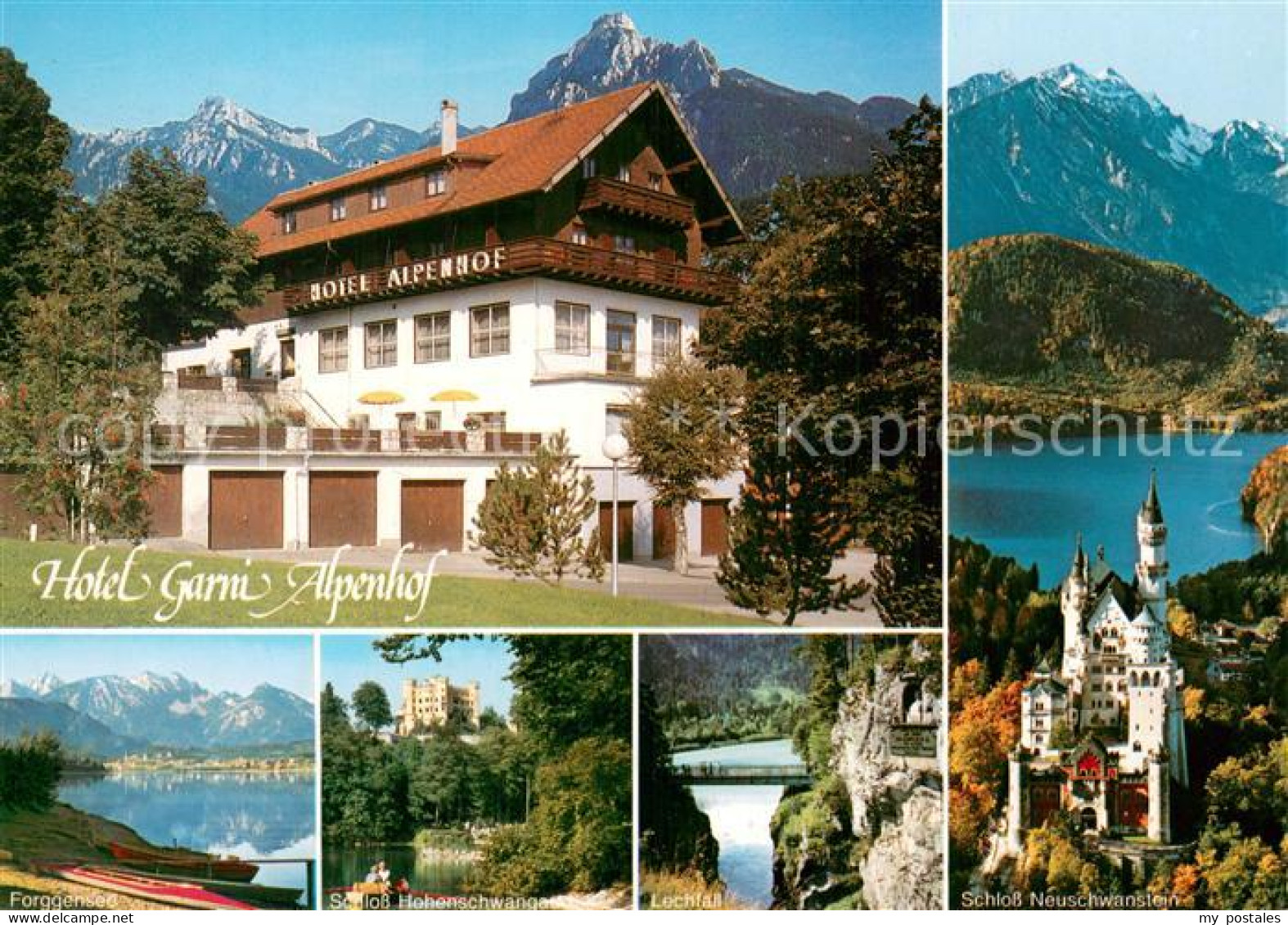 73752492 Fuessen Allgaeu Hotel Garni Alpenhof Forggensee Schloss Hohenschwangau  - Fuessen