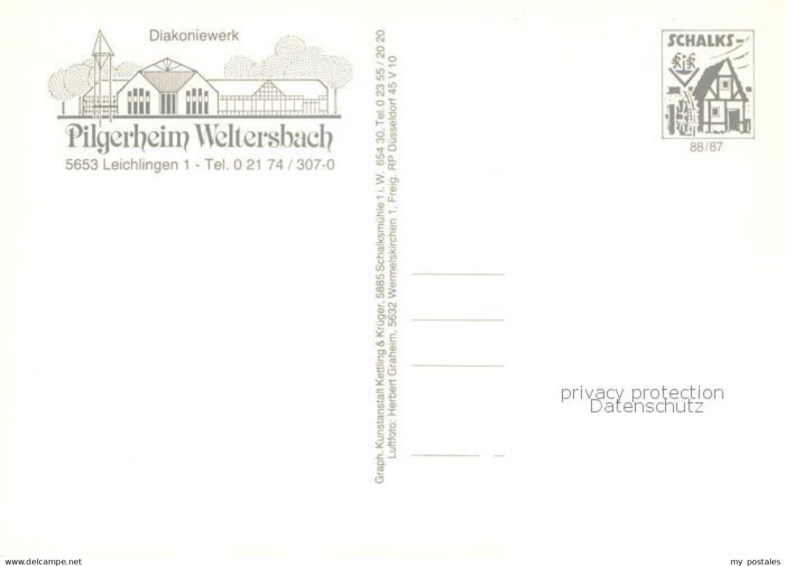73752474 Leichlingen Rheinland Diakoniewerk Pilgerheim Weltersbach Fliegeraufnah - Autres & Non Classés