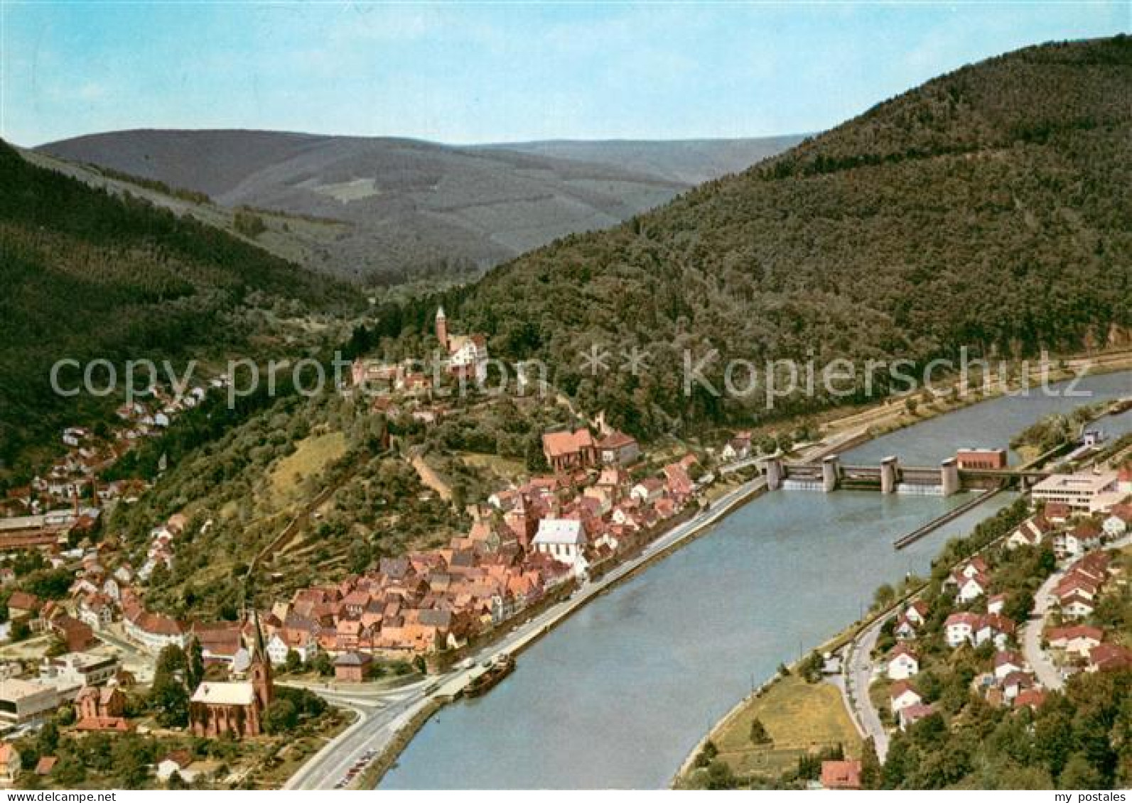 73752457 Hirschhorn Neckar Fliegeraufnahme Hirschhorn Neckar - Autres & Non Classés