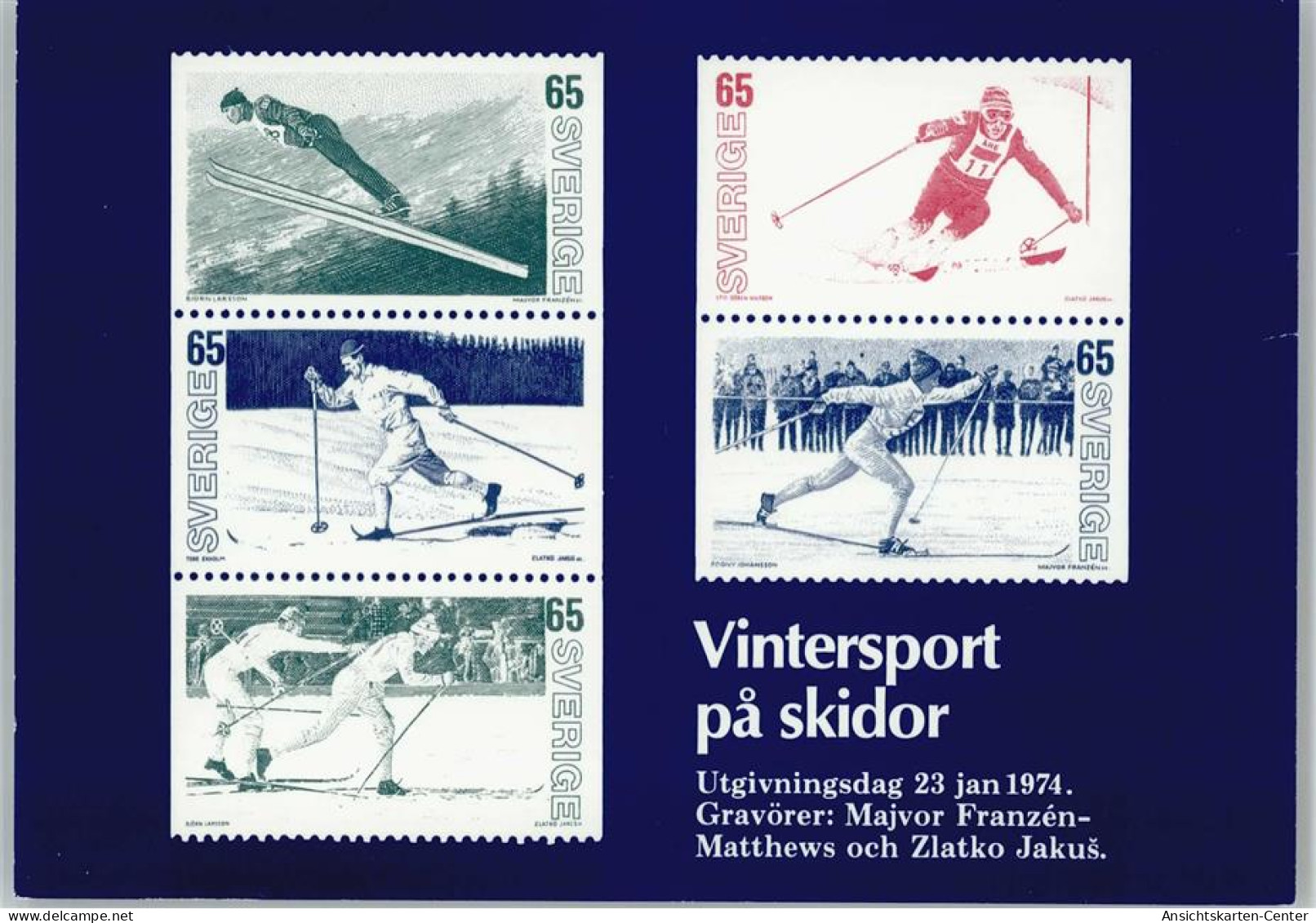 12008905 - Briefmarkenabbildungen. Wintersport - Ski - - Andere & Zonder Classificatie