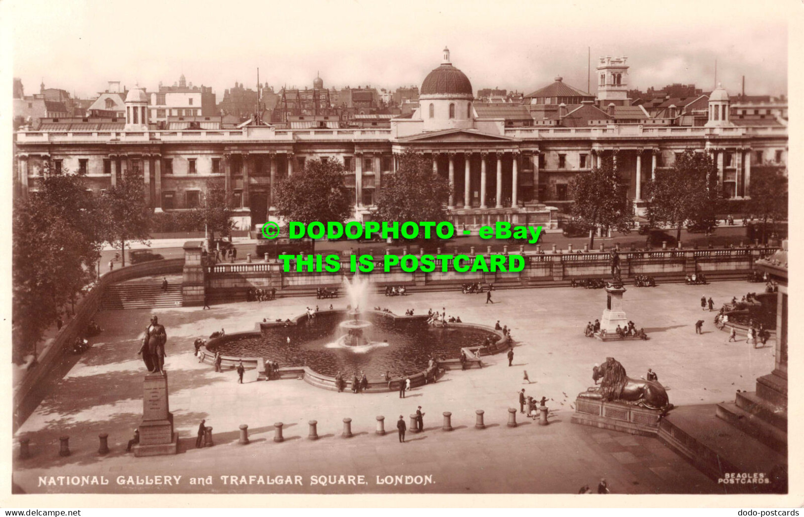 R539733 National Gallery And Trafalgar Square. London. Beagles. RP - Otros & Sin Clasificación