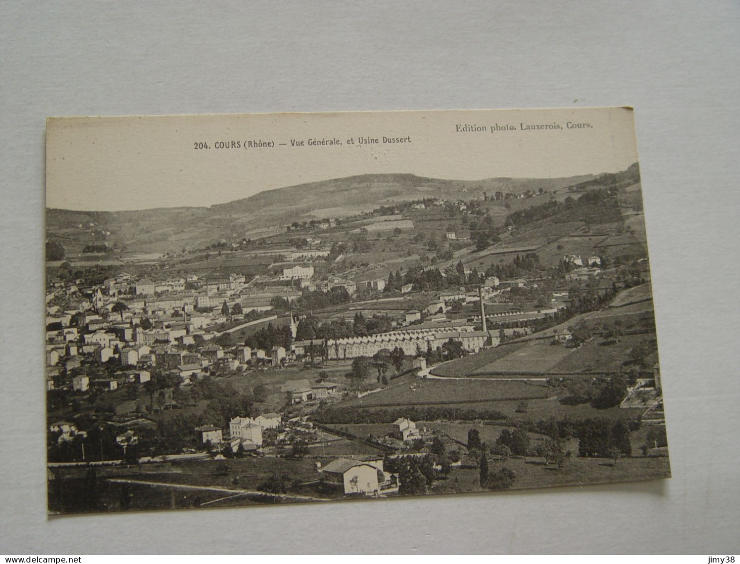 RHONE-COURS-204-VUE GENERALE ET USINE DUSSERT - Cours-la-Ville