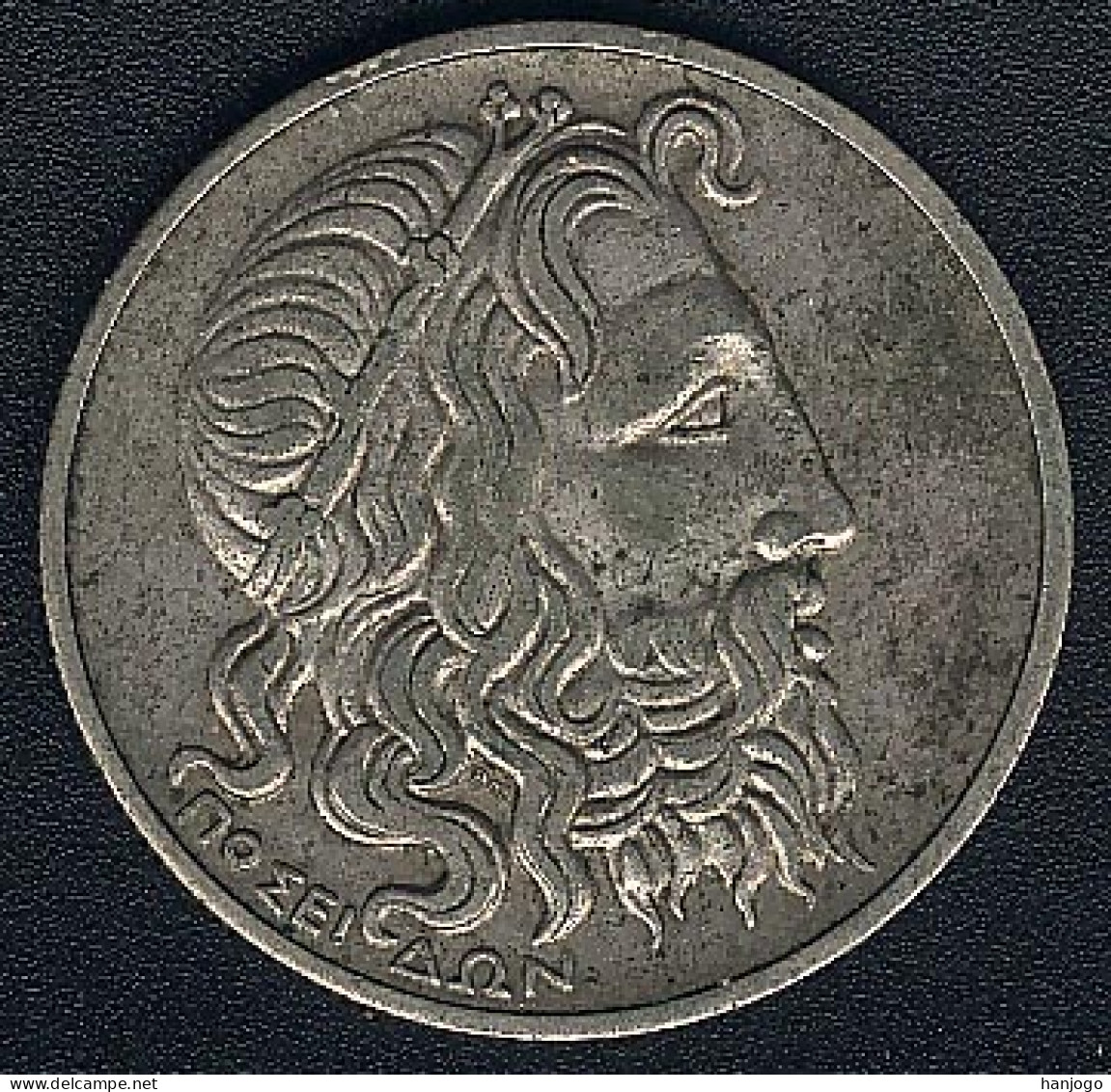 Griechenland, 20 Drachmai 1930, Poseidon,  Silber - Grèce