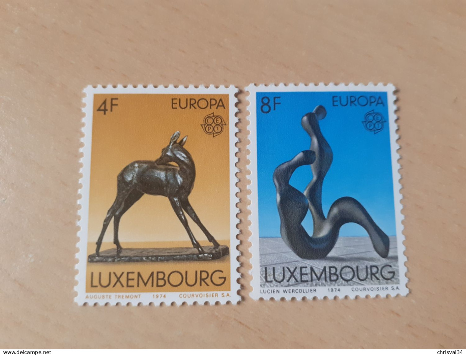 TIMBRES   LUXEMBOURG   ANNEE   1974    N  832 / 833   COTE  4,00  EUROS   NEUFS   LUXE** - Nuevos