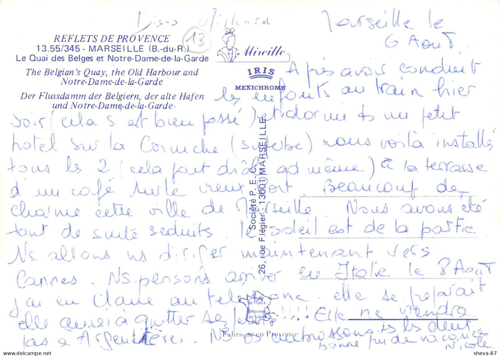 13 - Marseille - Le Quai Des Belges Et Notre Dame De La Garde - Unclassified
