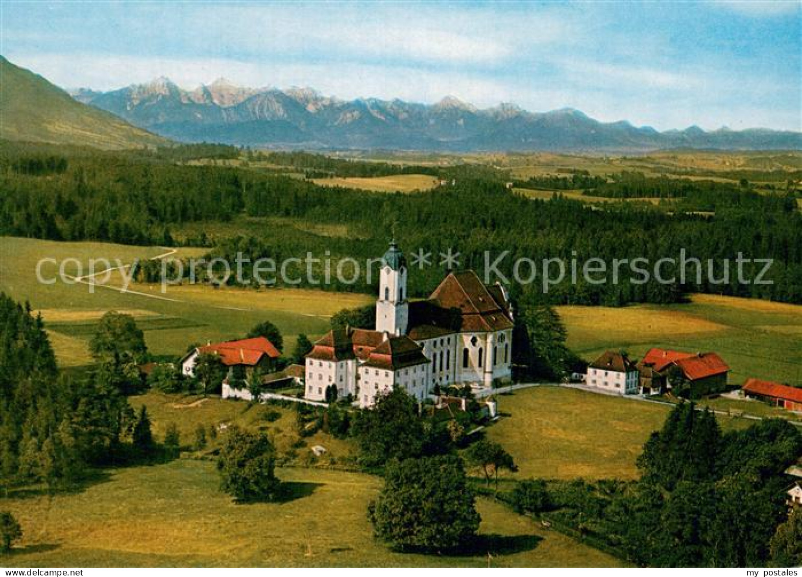 73752420 Steingaden Allgaeu Wieskirche Fliegeraufnahme Steingaden Allgaeu - Other & Unclassified