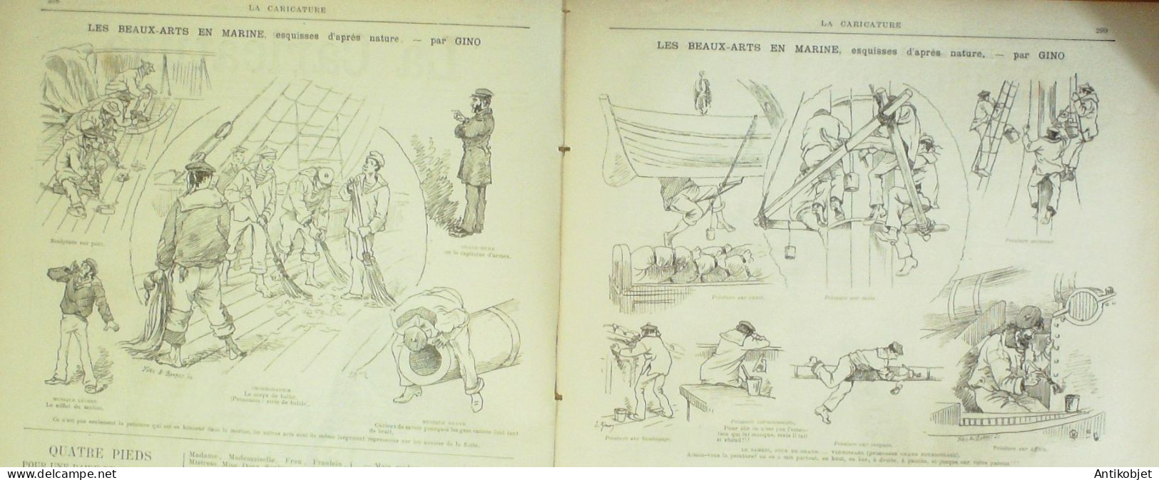 La Caricature 1885 N°299 Réservistes En Manoeuvres Draner Gino Robida Job - Zeitschriften - Vor 1900