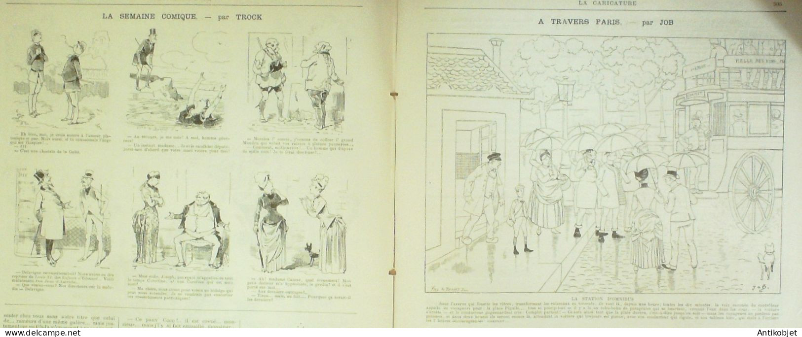 La Caricature 1885 N°299 Réservistes En Manoeuvres Draner Gino Robida Job - Revistas - Antes 1900