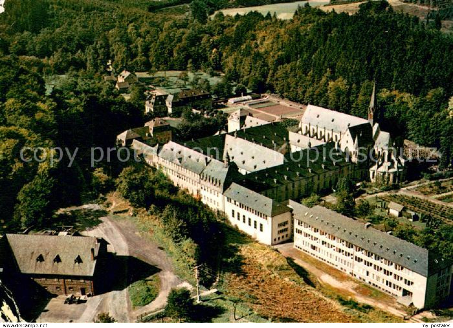 73752417 Marienstatt Westerwald Zisterzienser Abtei Marienstatt Fliegeraufnahme  - Autres & Non Classés