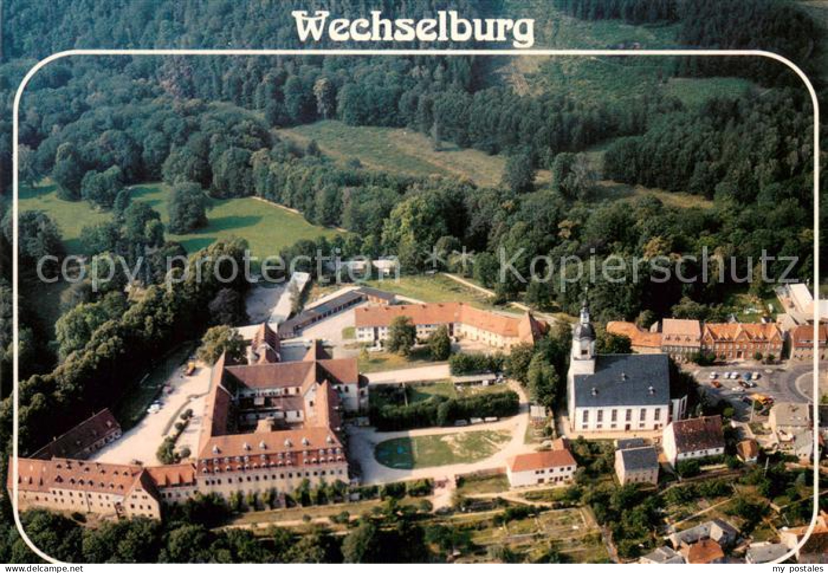 73752416 Wechselburg Schloss Mit Basilika Im Tal Der Zwickauer Mulde Fliegeraufn - Other & Unclassified