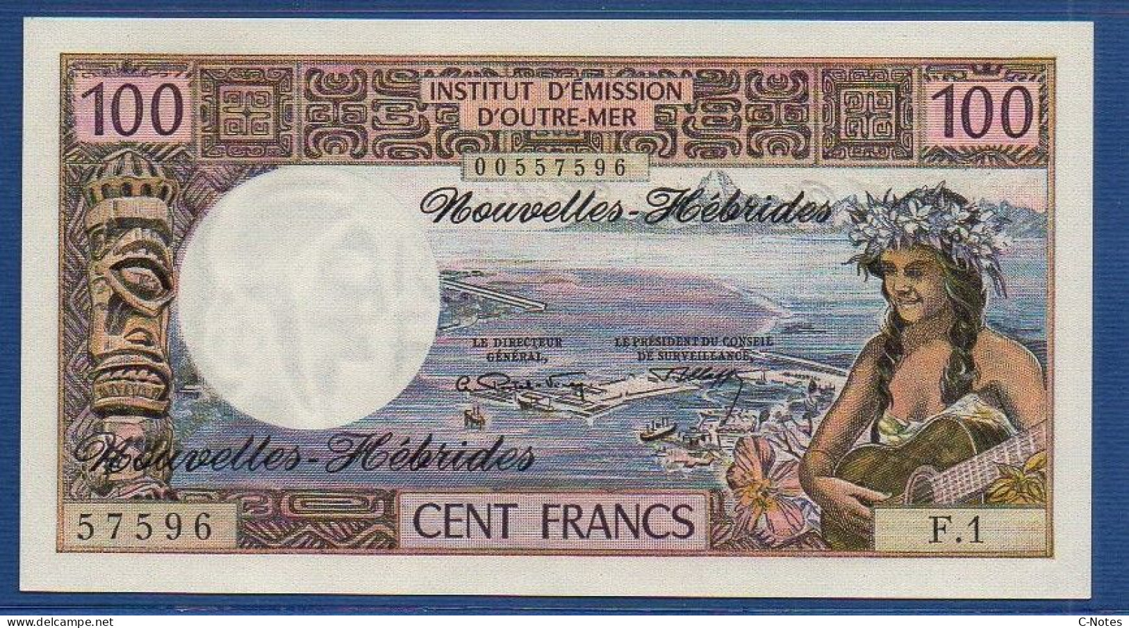 NEW HEBRIDES - P.18b – 100 Francs ND (1972)  UNC, S/n F.1 57596 - Nueva Hebrides
