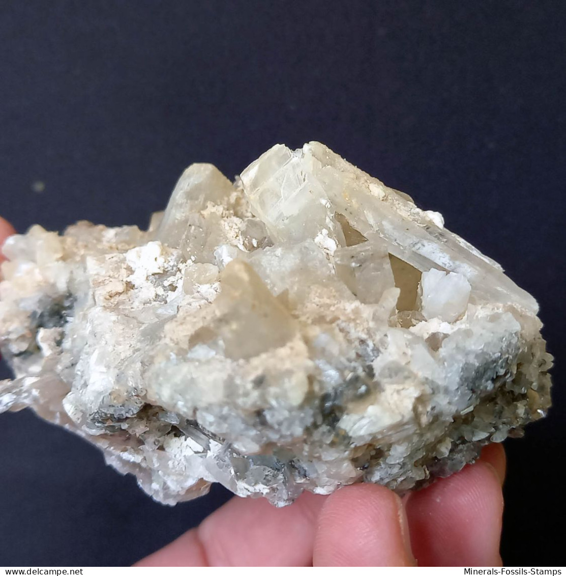 #C40 Schöne GIPS Kristalle (Floristella Mine, Enna, Sizilien, Italien)