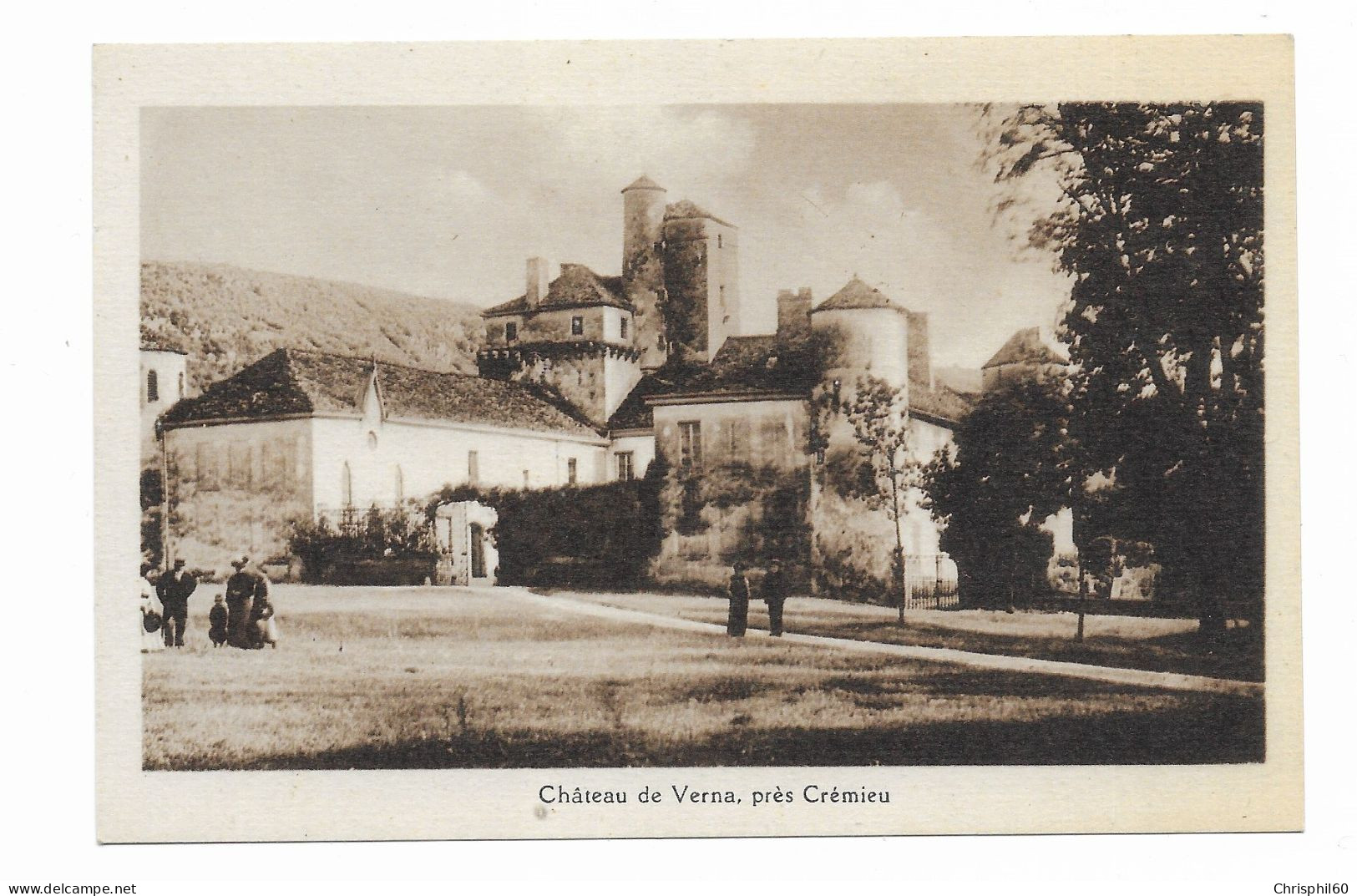 Château De VERNA, Près Crémieu - RARE - Edit. J. Grivoz - Animé - - Autres & Non Classés