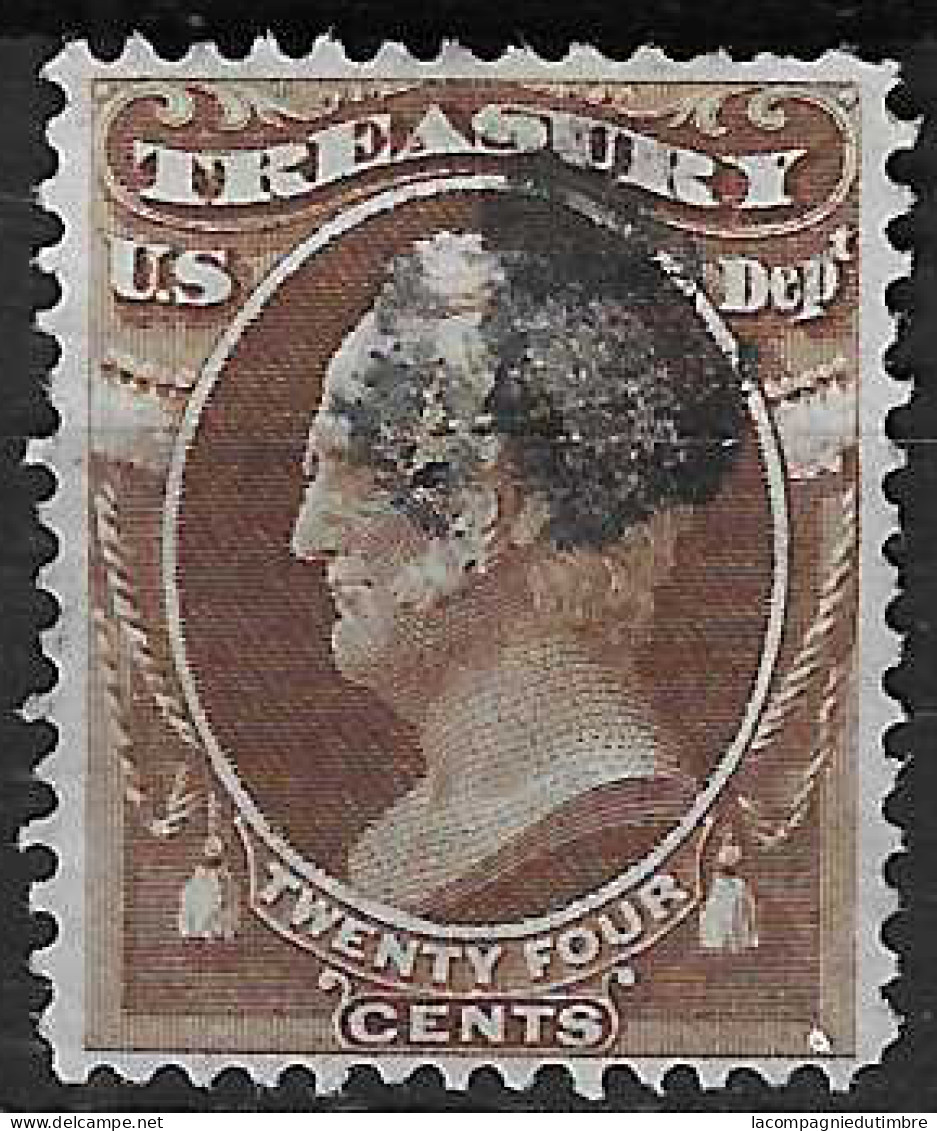 Etats-Unis Timbre De Service Trésor YT N° 90 Oblitéré TB - Used Stamps