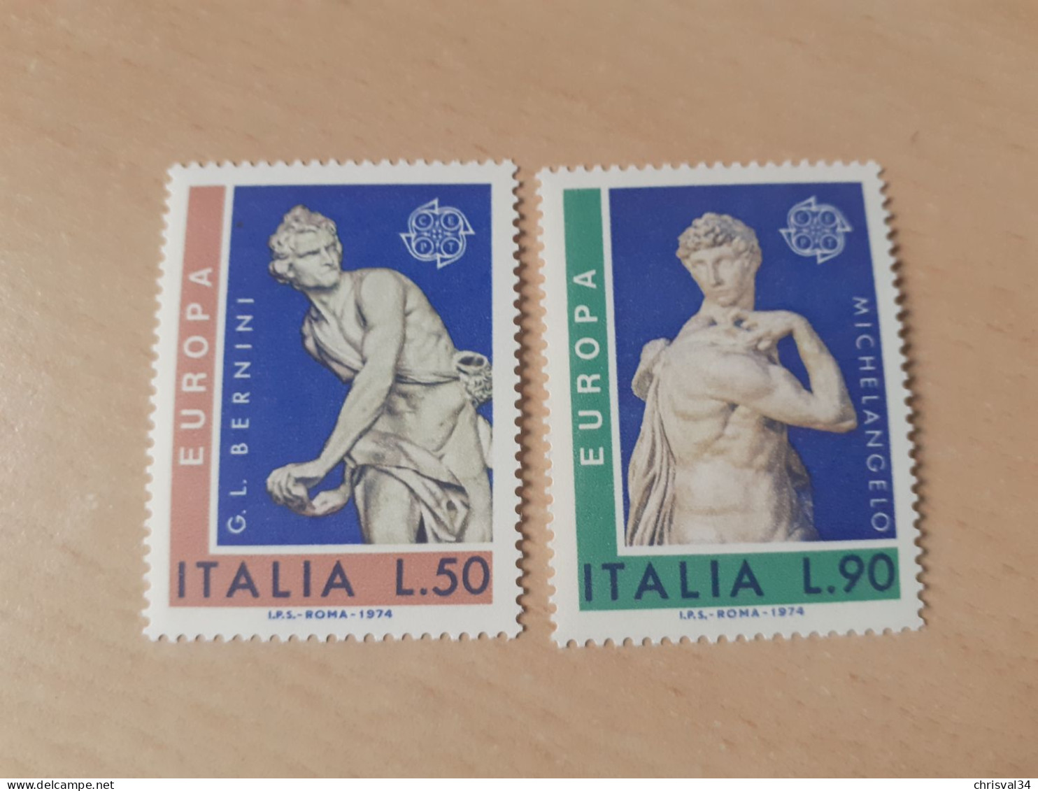 TIMBRES   ITALIE   ANNEE   1974    N  1171 / 1172   COTE  1,00  EUROS   NEUFS   LUXE** - 1971-80: Neufs