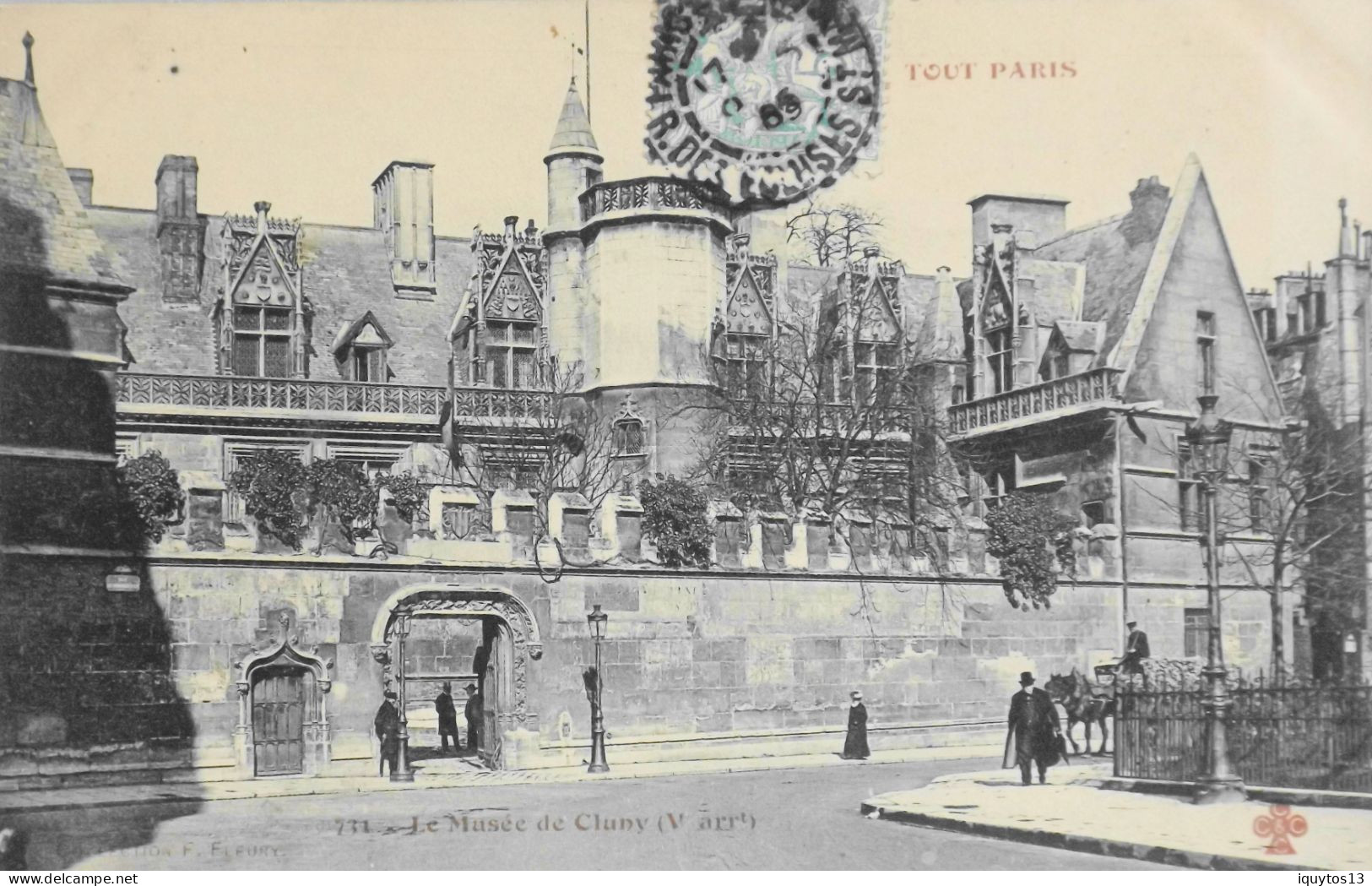 CPA. [75] > TOUT PARIS > N° 731 - LE MUSEE DE CLUNY - (Ve Arrt.) - 1905 - Coll. F. Fleury - TBE - Distrito: 05