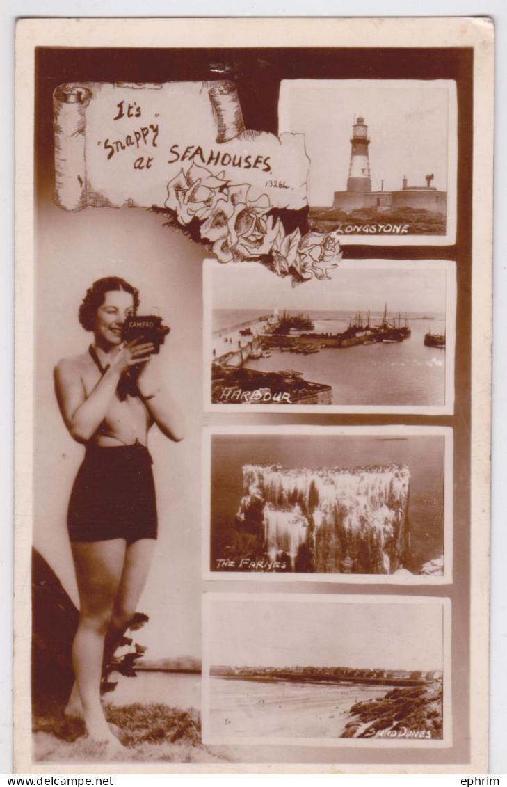 It's Snappy At Seahouses Longstone Camera Campro Super 8 Pin-up - Sonstige & Ohne Zuordnung