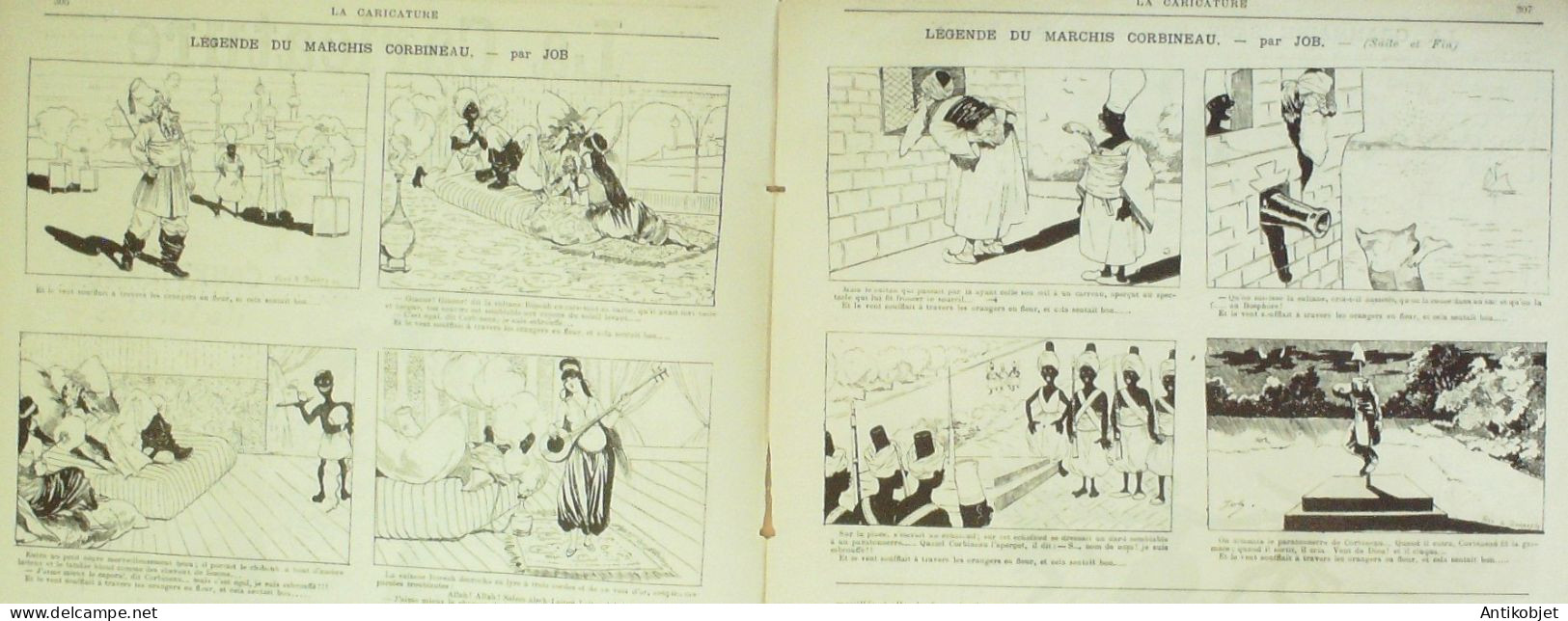 La Caricature 1885 N°300 Agence De Courtières, électorales Robida Corbineau Job Trock - Riviste - Ante 1900