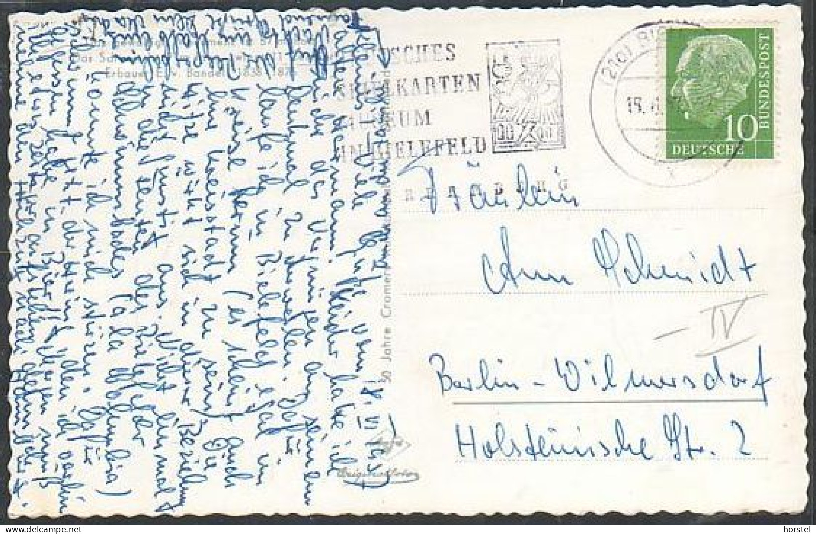 D-32756 Detmold - Hermannsdenkmal - Teutoburger Wald - Cekade Luftbild - Stamp 1957 - Detmold