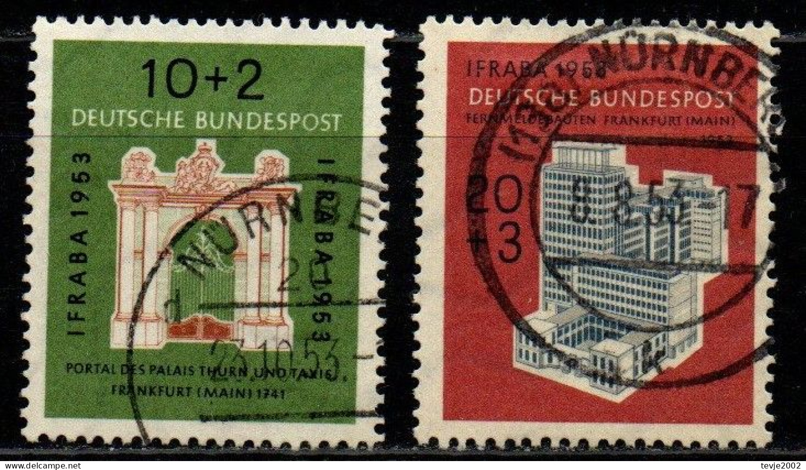 Deutschland Bund 1953 - Mi.Nr. 171 - 172 - Gestempelt Used - Used Stamps