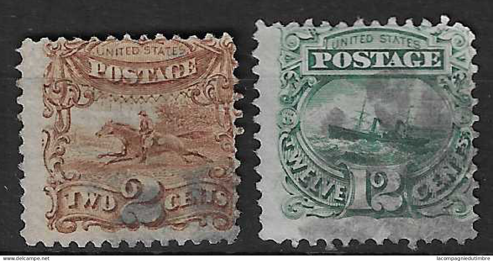 Etats-Unis YT N° 30 Et N° 34 Oblitérés. TB - Used Stamps