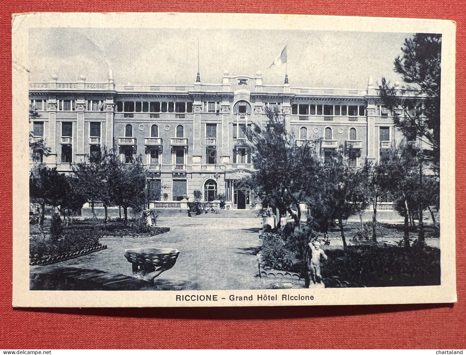 Cartolina - Riccione - Grand Hotel Riccione - 1930 - Rimini