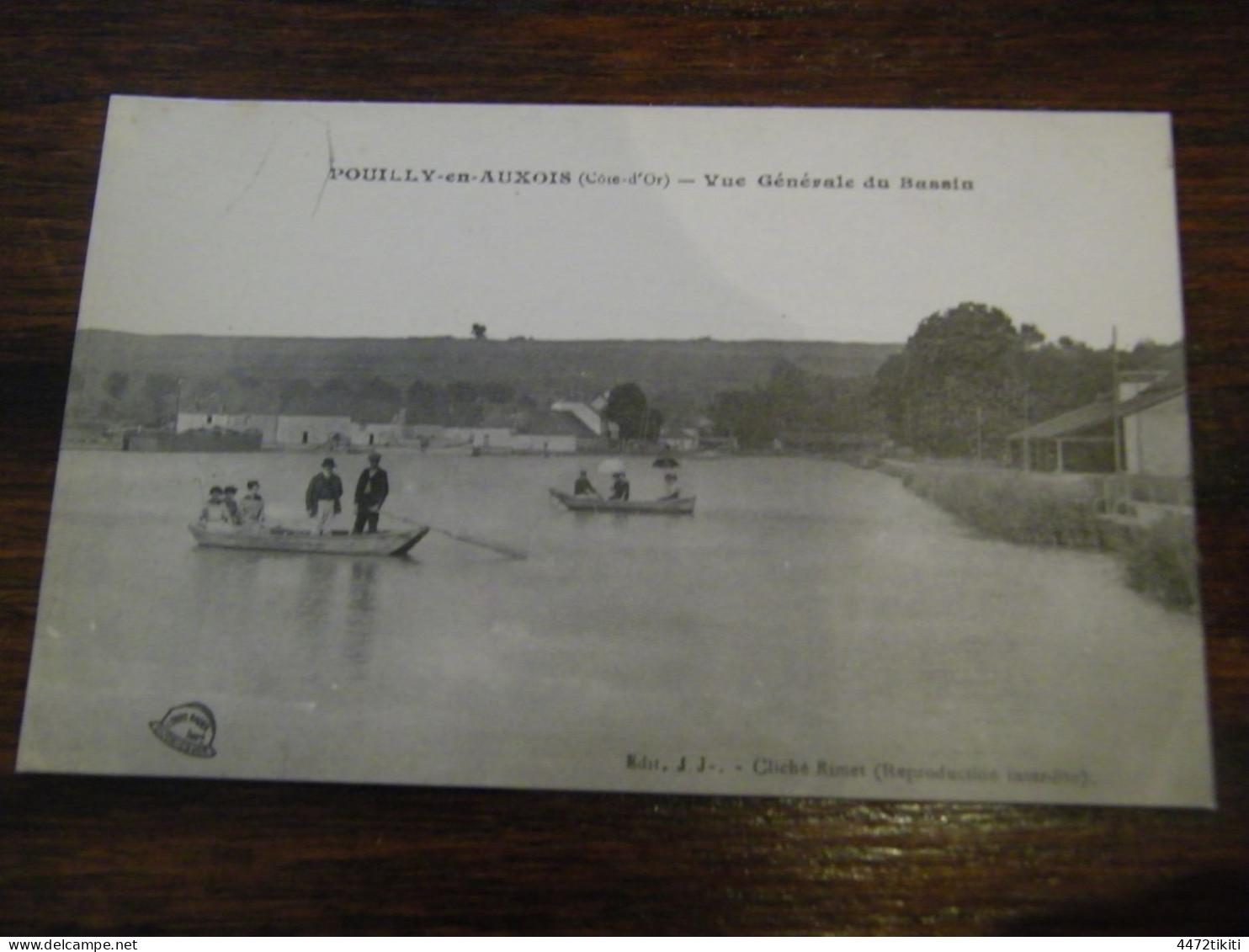 CPA - Pouilly En Auxois (21) - Vue Générale Du Bassin - Barques - Animation - 1917 - SUP (HV 4) - Autres & Non Classés