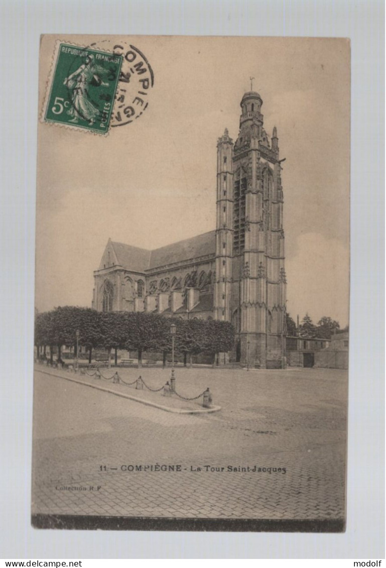 CPA - 60 - Compiègne - La Tour Saint-Jacques - Circulée En 1912 - Compiegne