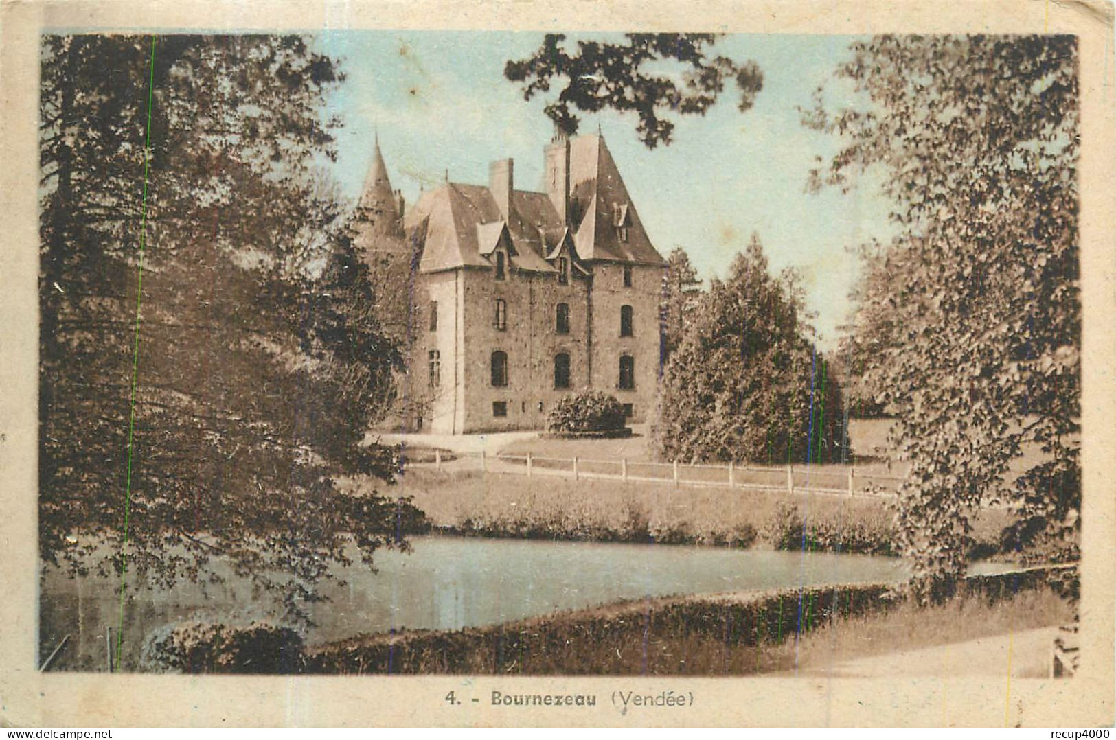 85 BOURNEZEAU  Le Château   2 Scans - Autres & Non Classés